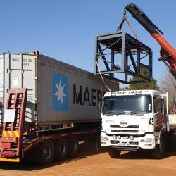 Plant equipment starting to be packed and shipped, July 2019. “APT Processing © 2019”